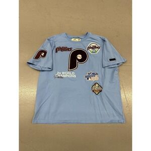 Philadelphia Phillies Shirt Mens 3XL Powder Blue MLB Baseball World Series 2x